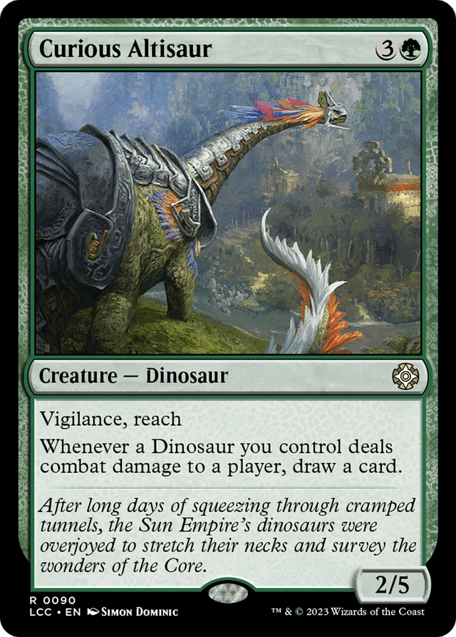 Carta front: Curious Altisaur